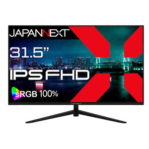 JAPANNEXT 31.5�C���` IPS�p�l������ �t��HD �t�����j�^�[ sRGB�F100�� (2�N�ۏ�) JN-IPS315F