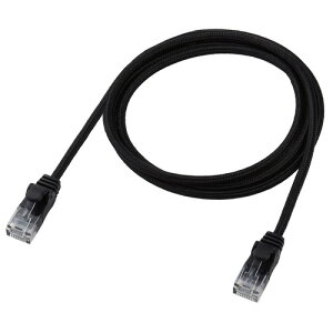 �G���R�� LD-GPAM�^BK10 LAN�P�[�u�� CAT6A 1m �ܐ܂�h�~ �u���b�N