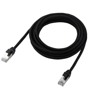 �G���R�� LD-TWSM�^BK30 LAN�P�[�u�� CAT7 3m �ܐ܂�h�~ ���b�V�� �V�[���h�\���u���b�N