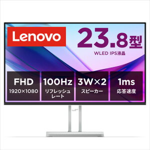 Lenovo 67BCKAC6JP 23.8型フルHD IPS液晶モニター 100Hz 1ms スリムベゼル L24i-4A グレー
