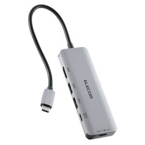 エレコム DST-051BPSV USB-C ドッキングステーション 85W PD充電 4K HDMI Mac Windows等対応 シルバー
