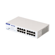 エレコム EHC-G16MN4-HW スイッチングハブ 16ポート ギガビット 金属筐体 静音ファンレス ホワイト