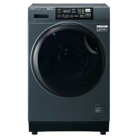 【無料長期保証】AQUA ドラム式洗濯機 左開き 洗濯8kg 乾燥4.5kg 幅59.5cm お湯洗い 除菌&無排気乾燥 まっ直ぐドラム AQW-D8A-L(K) ブラック系