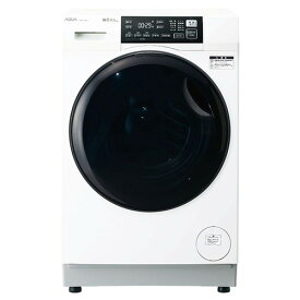 【無料長期保証】AQUA ドラム式洗濯機 左開き 洗濯8kg 乾燥4.5kg 幅59.5cm お湯洗い 除菌&無排気乾燥 まっ直ぐドラム AQW-D8A-L(W) ホワイト系