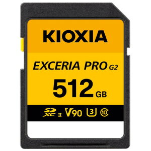 KIOXIA KSDXU-B512G SDXC�J�[�h 512GB Class10 UHS-II UHS�X�s�[�h�N���XU3 �r�f�I�X�s�[�h�N���XV90