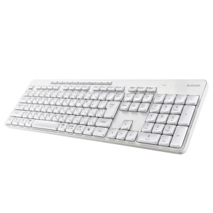 �G���R�� TK-QT11FDMWH ���C�����X�L�[�{�[�h �e���L�[�t USB���V�[�o�[ ���{��z�� Windows Mac�Ή� AI�N���L�[���� �z���C�g