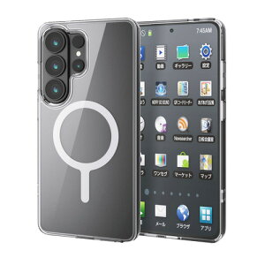 �G���R�� PM-G262MAG02WH Galaxy S26 Ultra ( SC-53G ) �P�[�X �n�C�u���b�h �J�o�[ MAGKEEP ���͑����Ή� �z���C�g