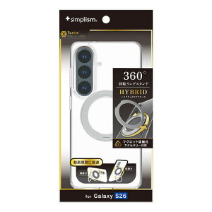 �g���j�e�B TR-GA26S-TTMSS-CLSV Galaxy S26 [Turtle MagStand] �n�C�u���b�h�N���A�P�[�X �V���o�[�����O�X�^���h