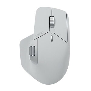 Rapoo MT760L-GR �É� ���C�����X�}�E�X 9�{�^�� Bluetooth�Ή� �ő�4��ڑ��\ Type-C�[�d Windows Mac ChromeOS�Ή� �O���[