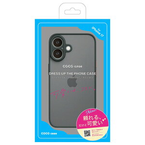 COCO CASE 1001-17-BLACK iPhone17 �o���p�[�n�[�h�P�[�X �u���b�N