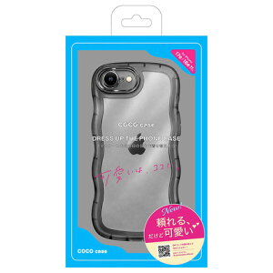 COCO CASE 1818-17E16E-BLACK iPhone17e�^16e �N���A�Ȃ��˂��˃P�[�X �u���b�N