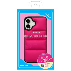 COCO CASE 1830-17-PINK iPhone17 �_�E���݂����Ȃӂ��ӂ��P�[�X �s���N