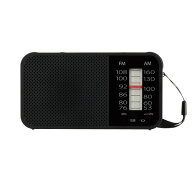東芝 AX-HRU20(K) ダイヤル目盛り式ホームラジオ 2WAY電源 360度調整可能アンテナ ワイドFM対応 LEDライ…