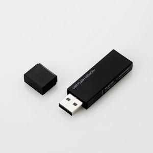 ELECOM エレコム MF-MSU2B32GBK キャップ式USBメモリ ブラック 32GB MFMSU2B32GBK