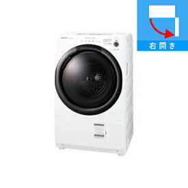 【納期約2週間】【配送設置商品】SHARP シャープ ES-S7F-WR ドラム式洗濯乾燥機 (洗濯7.0kg 乾燥3.5kg・右開き) ホワイト系 ESS7F WR 「ドラム型」