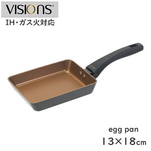 VISIONS GOLD Coating IHΉ GbOp Black 13×18cmĂ tCp I[MΉ dZ~bN wOK KX IH ubN ʎq ܂ ʎqĂp ܂Ă  p^ egg pan