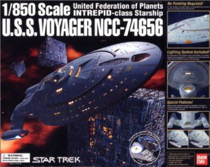 楽天市場】1/850 バンダイ スタートレック U.S.S.ヴォイジャー NCC  