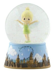 プレシャスモーメント ディズニー ティンカーベル 'Girl As Tinker Bell Over London Skyline'' ウォーターボール スノードーム