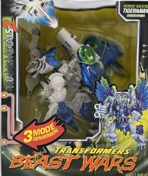 HASBRO ハズブロ トランスフォーマー Beast Wars Tigerhawk ビーストウォーズ タイガーホーク フィギュア　　　　　　　　　　　　変形　トランスフォーム　動物　ホワイトタイガー　トラ　ディスプレイ　コレクション　アニメ