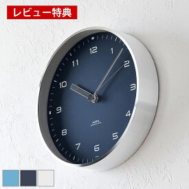 【レビュー特典付】タカタレムノス lemnos 掛け時計 置き時計 エアラ AIRA LC18-03 時計 壁掛け 置時計 おしゃれ 大きい アナログ ホワイト ネイビー ブルー シンプル 北欧 レムノス 置き掛け兼用時計 連続秒針 静か 静音 スイープムーブメント プレゼント