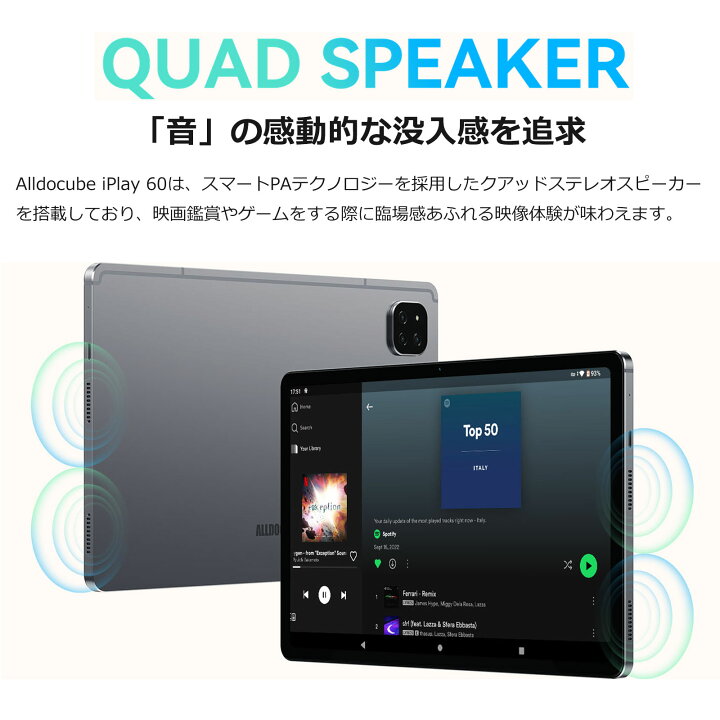 楽天市場】【クーポン利用で16,999円】ALLDOCUBE iPlay60 タブレット 