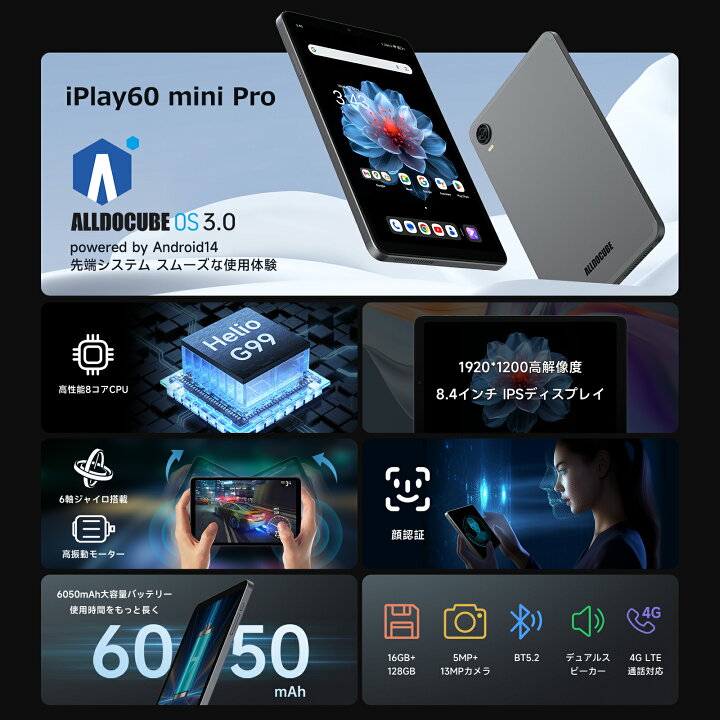 楽天市場】【クーポンで18,999円&P3倍】iPlay60 mini Pro タブレット 8 