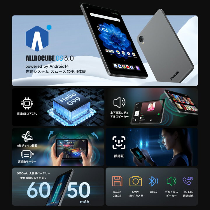 楽天市場】【クーポンで20,999円】iPlay60 mini Pro 256GB タブレット  