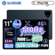 【クーポンで21,499円】ALLDOCUBE iPlay 70E タブレット 11インチ 110Hz高リフレッシュレート Unisoc T73…