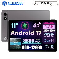【発売記念クーポンで20,999円】ALLDOCUBE iPlay 80E Android 17 タブレット 11インチ 2.5K 90Hz SIMフリ…