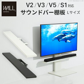 【P2倍4/25(木)20時～24時限定+LINE登録クーポン】送料無料WALLインテリアテレビスタンドV3・V2・S1対応 サウンドバー棚板 Lサイズ 幅118cm テレビ台 テレビスタンド 壁よせTVスタンド 部品 パーツ スチール製 WALLオプション スピーカー用 オーディオ用 シアターバー用