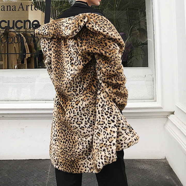 本日まで！コート 豹柄 レオパード レオパードコート 秋冬のお洒落  