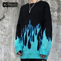 楽天市場】ファイヤーパターン（ニット・セーター｜トップス）：メンズ  