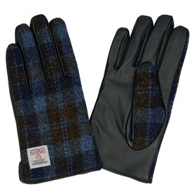 手袋 メンズ 本革 スマホ対応 ハリスツイード 革手袋 羊革 ラムスキン Attivo/Harris Tweed [12柄/4サイズ] [ATHT02] 男性 革 レザー スマートフォン対応 チェック タータンチェック ギフト プレゼント 彼氏 ブランド 通勤 通学 秋冬 20代 30代 40代 50代 60代