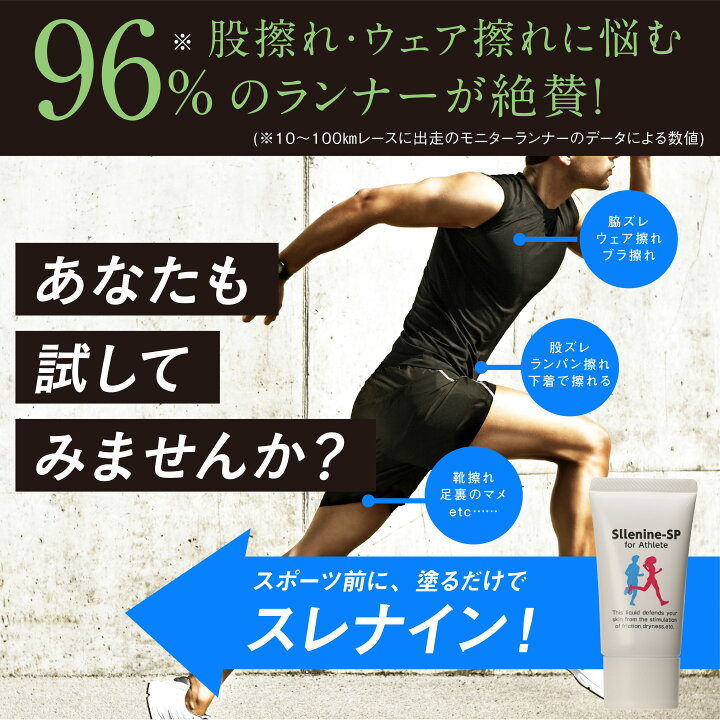 楽天市場 マメ かかと靴擦れ防止 股 ずれ ウェアずれ マスク擦れに スレナインspフォアアスリート ヒールの外反母趾対策クリームジェル ウルトラマラソン トレイルランニングの準備に ランパンでお尻が 痛いときにも アレラカスタマーサポートショップ