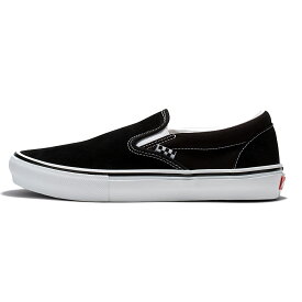 VANS ヴァンズ SKATE SLIP-ON (スリッポン) BLACK/WHITE メンズ シューズ スケボー
