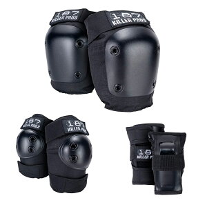 ONEEIGHTSEVEN �����G�C�g�Z�u�� PRE-K�T�C�Y SIX PACK PAD SET �p�b�h�Z�b�g ( BLACK ) �X�P�[�g�{�[�h �v���e�N�^�[