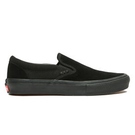 VANS ヴァンズ SKATE SLIP-ON (スリッポン) BLACK/BLACK メンズ シューズ スケボー