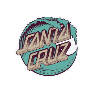 SANTACRUZ �T���^�N���[�Y STRIPPLE WAVE DOT 4�h STICKER (MULTI) U4640-C01 �X�e�b�J�[