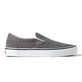 VANS ヴァンズ VANS SKATE SLIP-ON (スリッポン) PEWTER/WHITE メンズ シューズ スケボー
