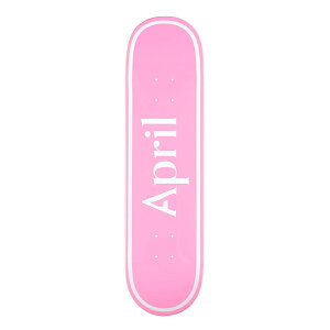 APRIL �G�C�v���� OG LOGO WHITE PINK 8.0 �X�P�[�g�{�[�h �X�P�{�[ �f�b�L
