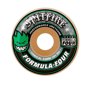SPITFIRE �X�s�b�g�t�@�C�A F4 101 DURO CONICAL GREEN PRINT 54mm �X�P�[�g�{�[�h �X�P�{�[ �E�B�[��