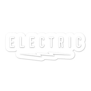 ELECTRIC �G���N�g���b�N UNDERVOLT CLEAR STICKER XS size WHITE �X�P�[�g�{�[�h �X�P�{�[ �X�e�b�J�[ �V�[�� �X�e�b�J�[ �V�[��