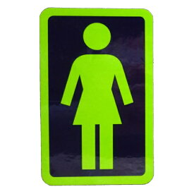 ガール GIRL／OG STICKER 6” (GREEN/NAVY) ステッカー