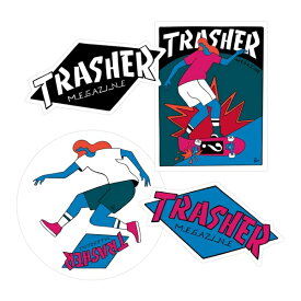 スラッシャー THRASHER／Thrasher Hurricane STICKER 4PACK ステッカー