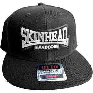 �yOTTO SNAP 3030 PRO�zSKINHEAD CAP�yBLACK�z �X�L���w�b�h �x�[�X�{�[�� �L���b�v OTTO �I�b�g�[ NEWERA �j���[�G�� �싅�X BBCAP FLEXFIT �t���b�N�X�t�B�b�g SNAPBACK �X�i�b�v�o�b�N