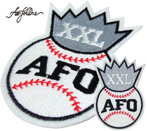 AFO BASEBALL WAPPEN ベースボール ワッペン スポーツ バッジ 刺繍 シシュウ 野球 アイロン接着 【ゆうパケット便対象商品】