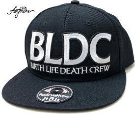 【AFO / OTTO】BLDC CAP / BIRTH LIFE DEATH CREW CAP オットースナップバック キャップ【BLACK】
