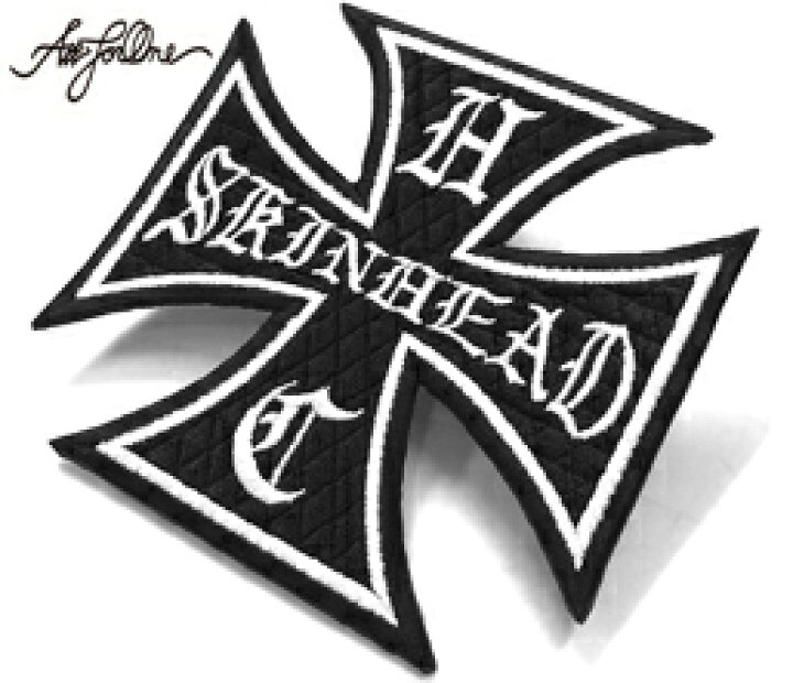 楽天市場 Afo Skinhead Hc Wappen 黒 スキンヘッド エイチシー ワッペン アイロン接着 紋章 勲章 国章 シシュウ ネオナチ ミリタリー 鉄十字 アイアンクロス ハーケンクロイツ ナチスドイツ スキンズ Punk Hardcore ハードコア ゆうパケット便対象商品 ａｌｌ