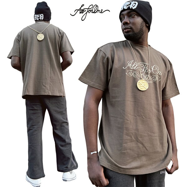 ★【AFO/UNISEX】BASIC CLASSIC SCRIPT Ｔシャツ【KHAKI GREEN】鎧シリーズ（ヨロイ）BIGサイズ ２ＸＬ ３ＸＬ 大きいサイズ ビッグサイズ キングサイズ Ｌ ＸＬ Ｘ ＸＬ ＸＸＸＬ【楽ギフ_名入れ】
