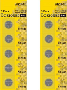 Basicest CR1616 �R�C���`�d�r 3V 1616 ���`�E�� �{�^���d�r (10��)